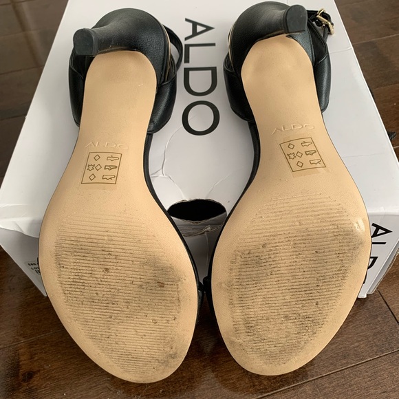 Ankle Strap Black Sandal - Picture 3 of 3